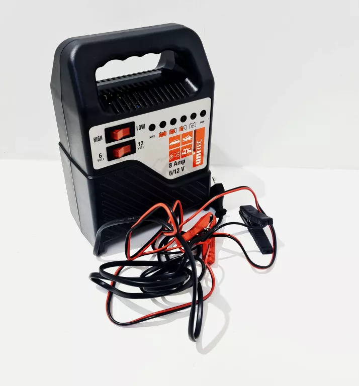 PROSTOWNIK UNITEC LED 6V 12V 8A 15-120AH