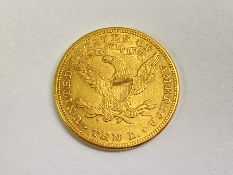 USA 10 DOLARÓW 1881 ZŁOTO