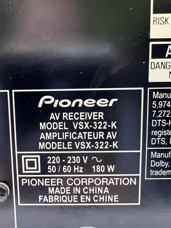 amplituner-pioneer-vsx-322-komunikacja-brak