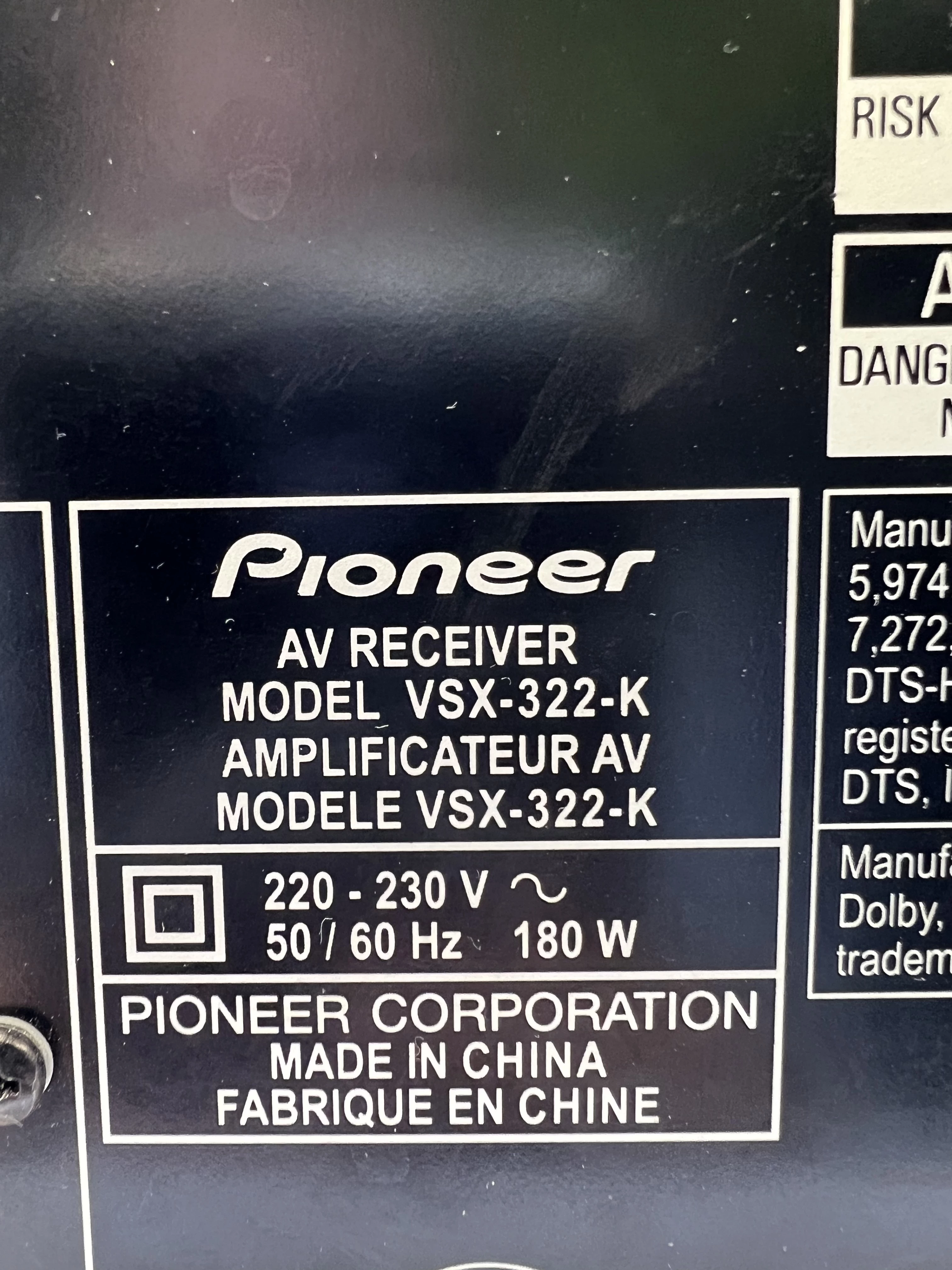 amplituner-pioneer-vsx-322-komunikacja-brak