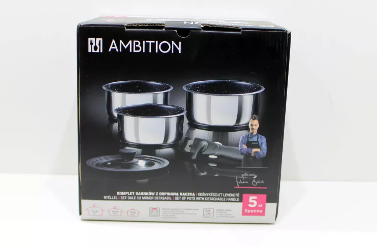AMBITION KOMPLET GARNKÓW ODPINANA RĄCZKA 5 SPENNE