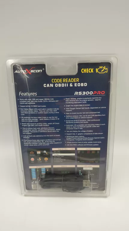 TESTER DIAGNOSTYCZNY AUTOXSCAN RS300PRO JAK NOWE
