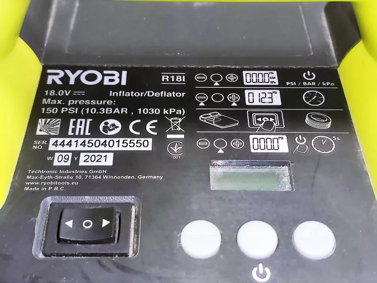 KOMPRESOR AKUMULATOROWY RYOBI R18I