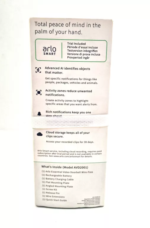 ARLO WIRE-FREE VIDEO DZWONEK Z KAMERĄ AVD 2001 OPIS!!!