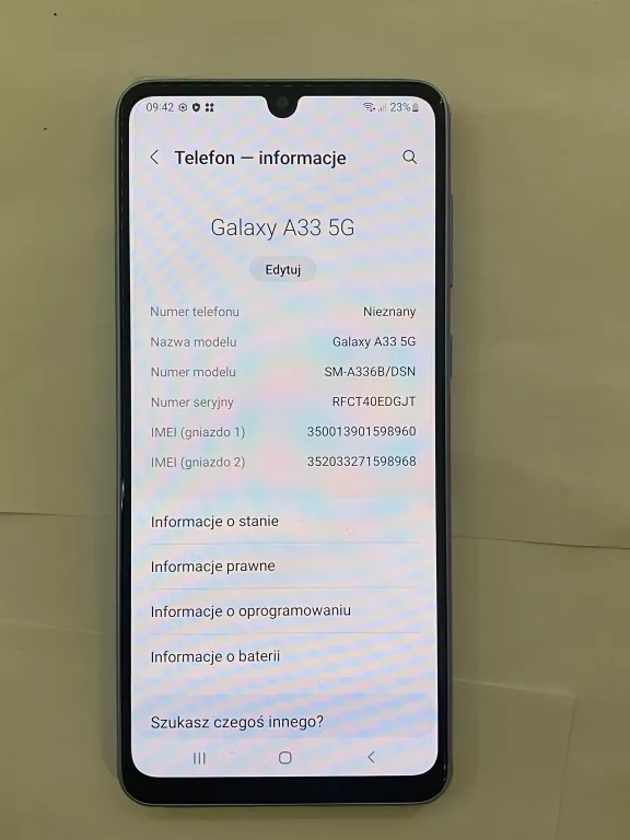 TELEFON SAMSUNG GALAXY A33 5G GWARANCJA!!