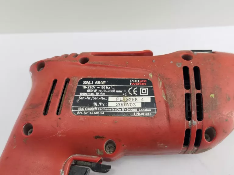 WIERTARKA UDAROWA PROWORK SMJ 650 E
