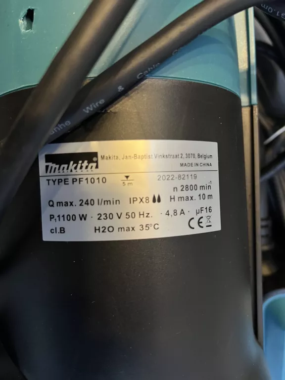 ELEKTRYCZNA POMPA ZANURZENIOWA MAKITA PF1010