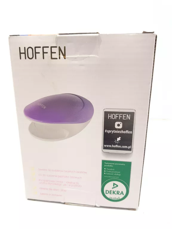 SUSZARKA DO PAZNOKCI Z LAMPĄ UV HOFFEN