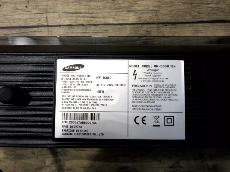 SOUNDBAR SAMSUNG HW-D350 45W B06 MINI
