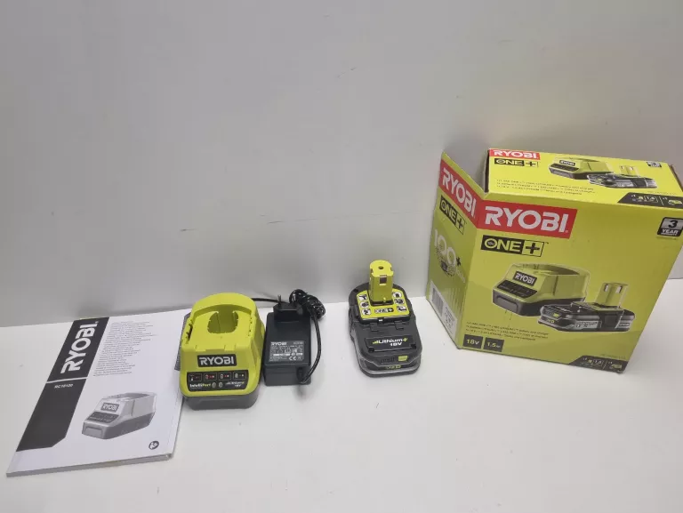 AKUMULATOR 18V 1,5AH I ŁADOWARKA RYOBI RC18120-11