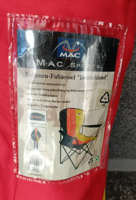 KRZESŁO KRZESEŁKO NA RYBY MAC SPORTS DEUTSCHLAND