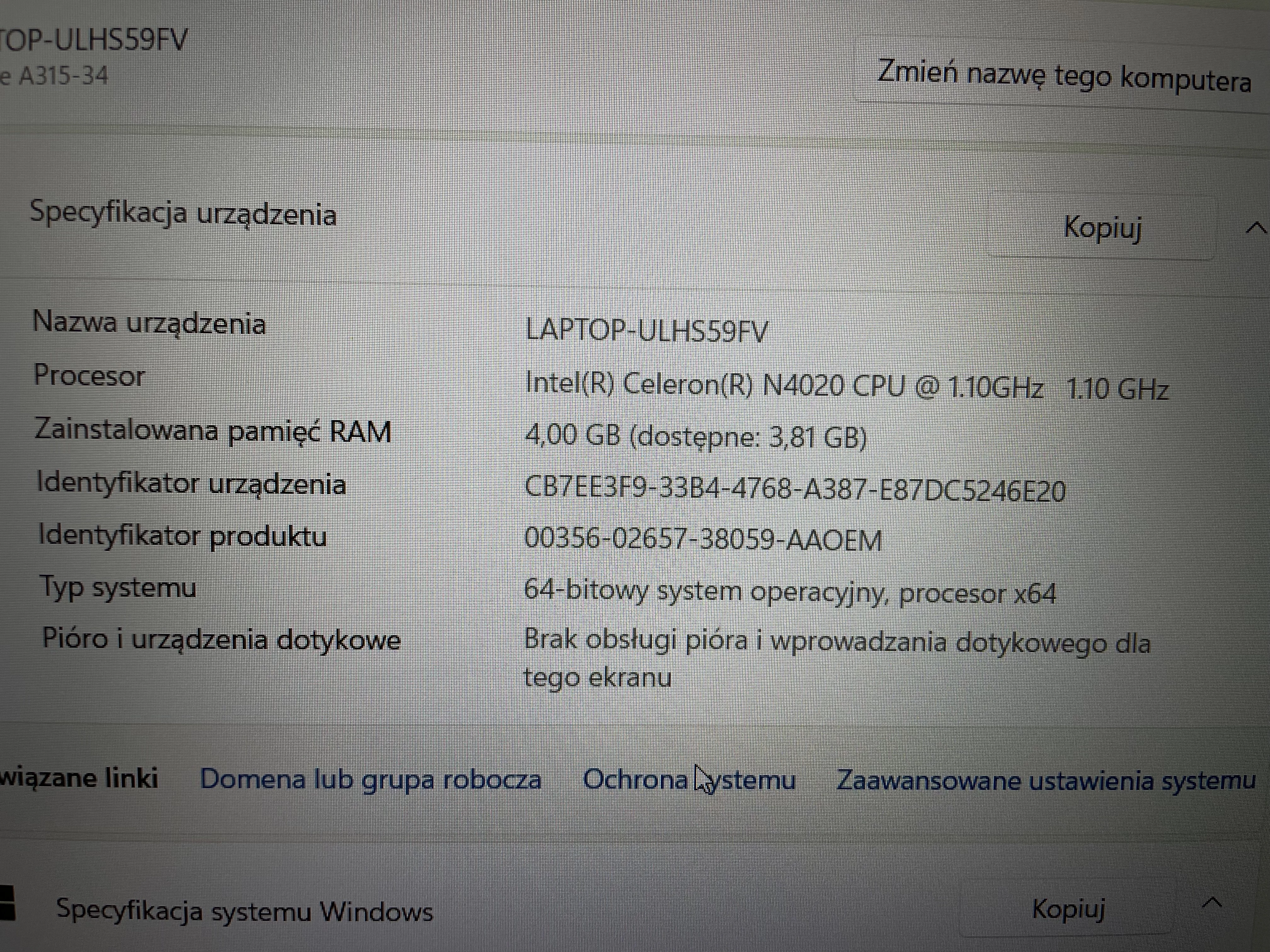 laptop-acer-aspire-3-intel-celeron-8gb-256gb-ssd-rodzaj-karty-graficznej-grafika-zintegrowana