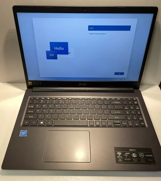 LAPTOP ACER ASPIRE 3 INTEL CELERON 8GB 256GB SSD