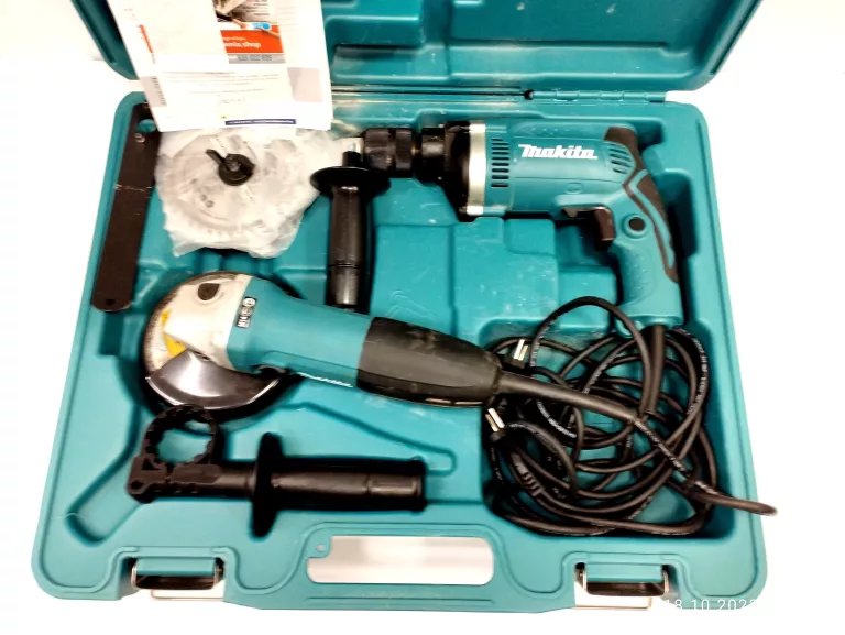 MAKITA DK0050X1 WIERTARKA HP1631K + GA5030R