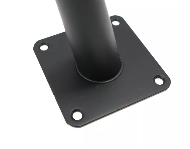 NOGA STALOWA SKOŚNA 14 CM CZARNY MAT