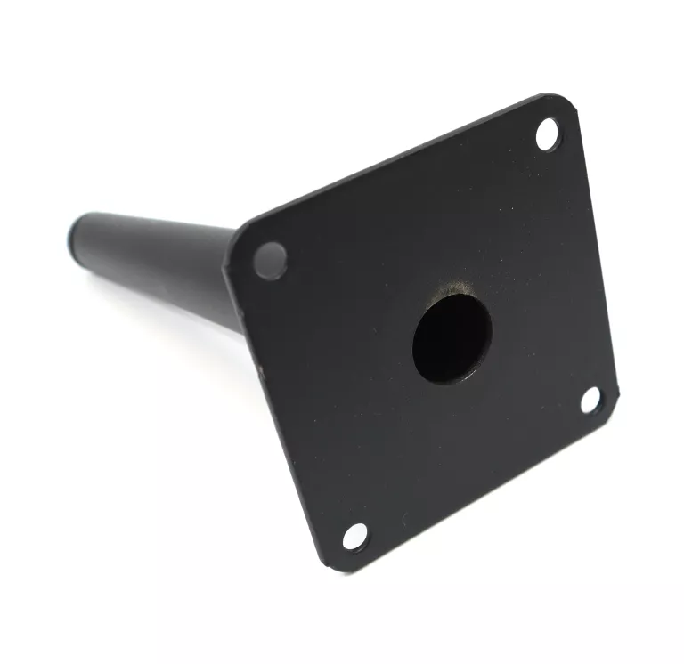 NOGA STALOWA SKOŚNA 14 CM CZARNY MAT
