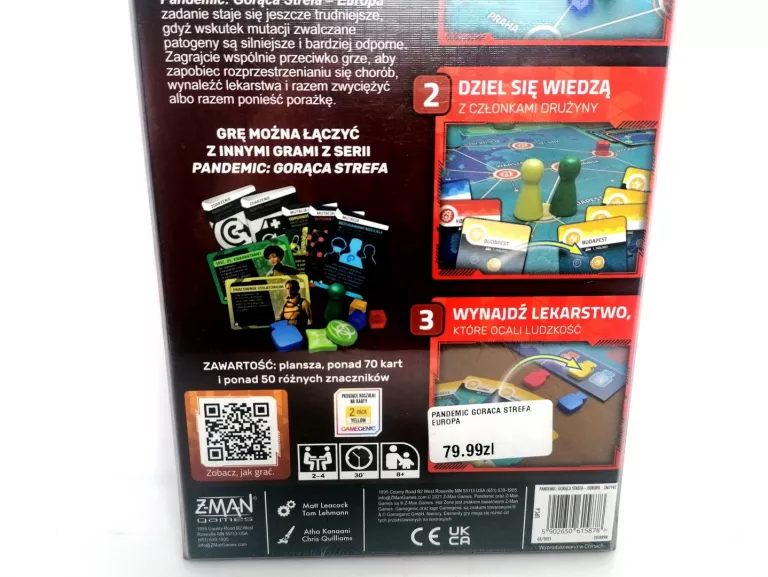 GRA PLANSZOWA PANDEMIA GORĄCA STREFA