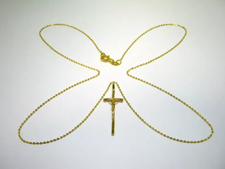 zloty-lancuszek-z-krzyzykiem-pr-585-45cm-okazja-marka-inna-marka