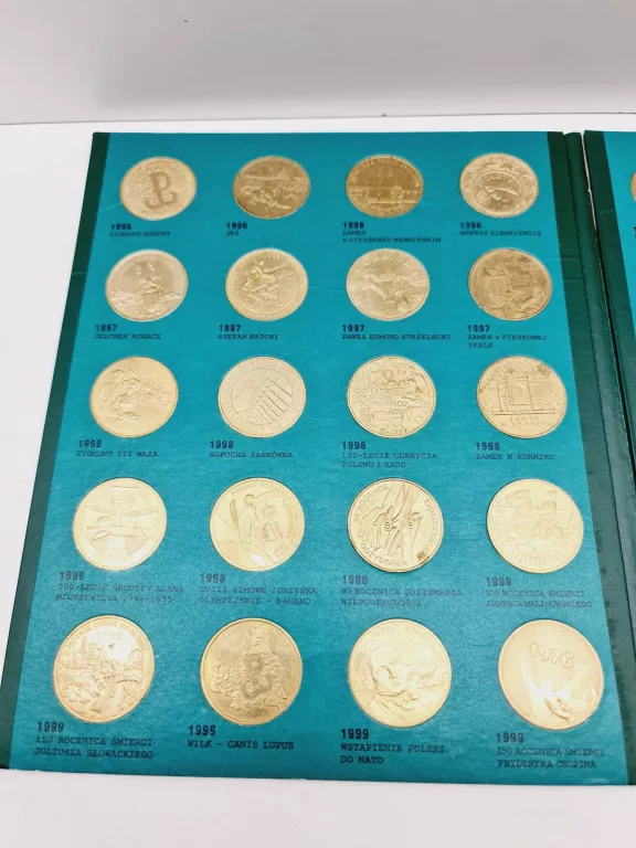 MONETY DWUZŁOTOWE NORDIC GOLD 60 SZT W ALBUMIE