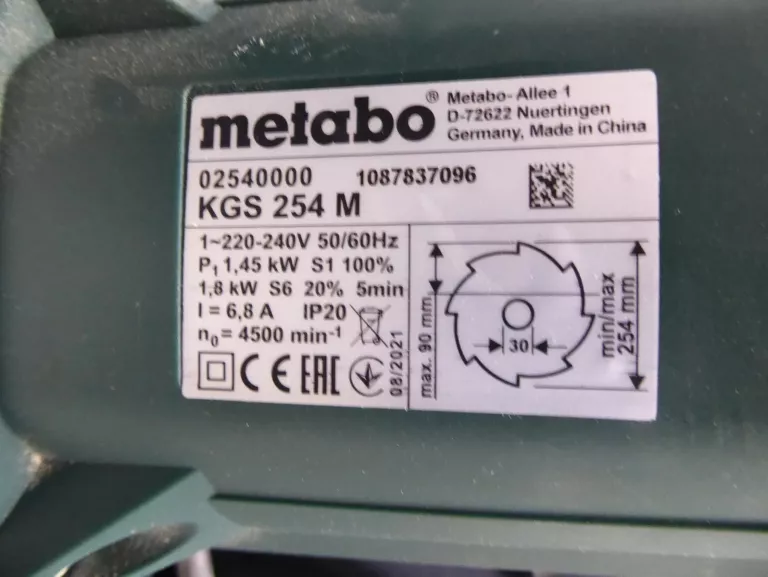 ukosnica-metabo-kgs-254-m-srednica-tarczy-254