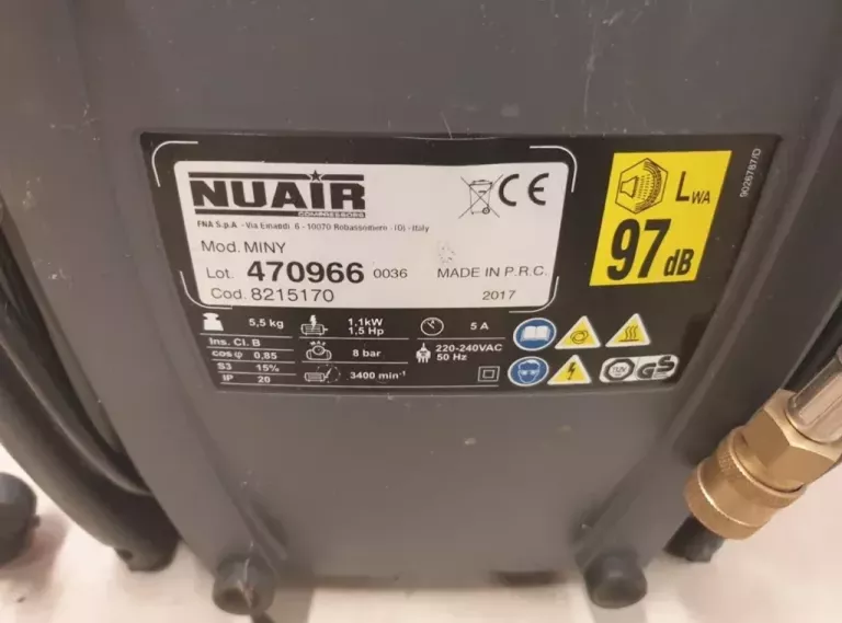 REVOLUTION AIR KOMPRESOR BEZOLEJOWY MINY 8 BAR
