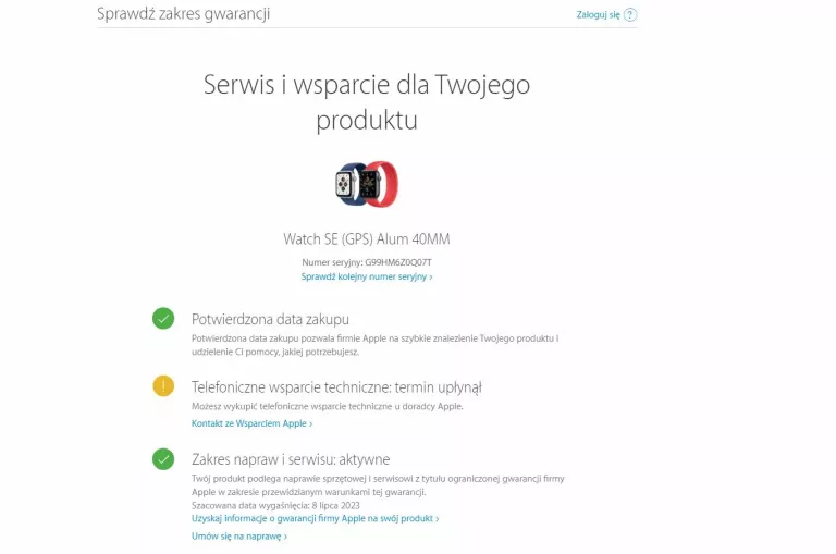 APPLE WATCH SE 40MM, KOMPLET