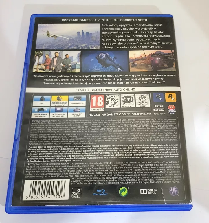 GRA NA PS4 GTA