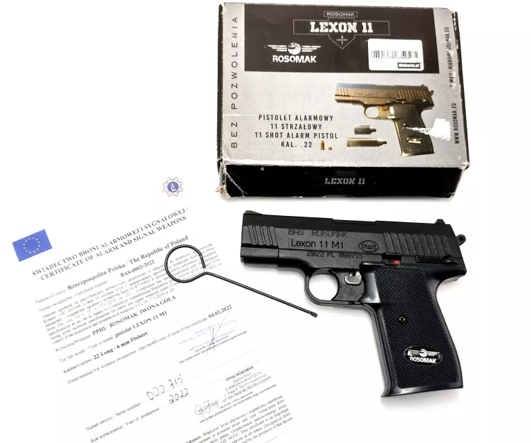 PISTOLET HUKOWY LEXON 11 M1 6MM + CERTYFIKAT
