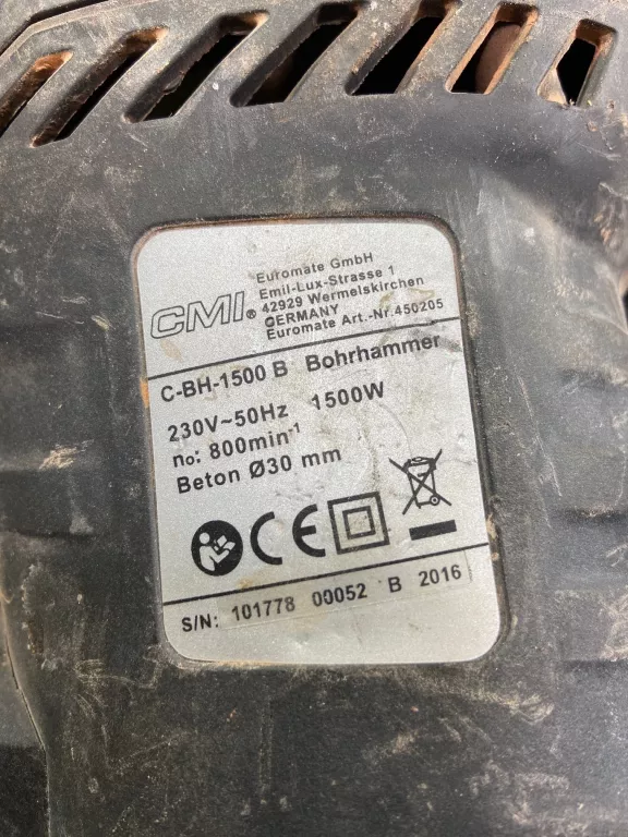 MŁOT UDAROWY SDS PLUS CMI C-BH-1500 F 5,5 J