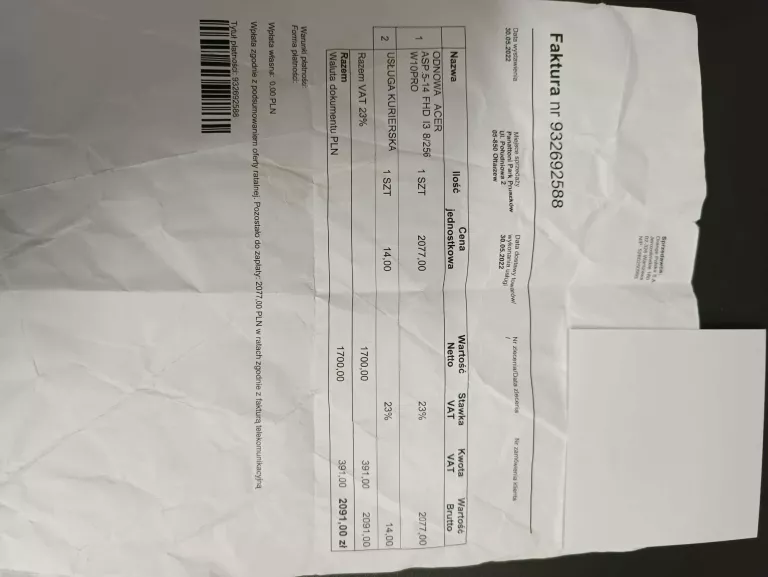 LAPTOP ACER ASPIRE 5 I3, 8/256GB