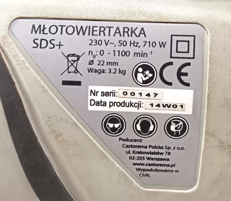 MŁOTOWIERTARKA PERFORMANCE PRH710A WALIZKA