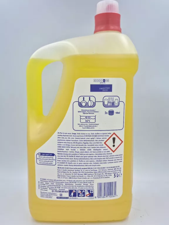 PŁYN DO MYCIA NACZYŃ FAIRY JAR, PROFESJONALNY, 5L