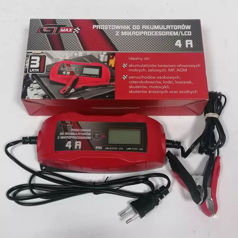 PROSTOWNIK Z MIKROPROCESOREM GT-MAX 4A KOMPLET | Prostowniki | Loombard.pl