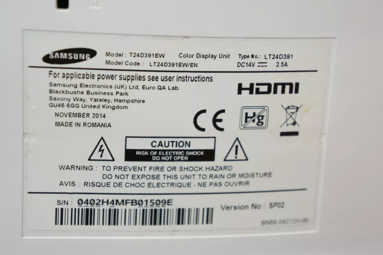 monitor-samsung-24-t24d391ew-z-funkcja-tv-klasa-efektywnosci-energetycznej-stara-klasyfikacja-dla-produktow-uzywanych