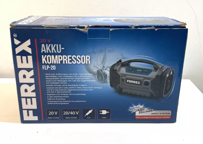 KOMPRESOR AKUMULATOROWY FERREX FLP-20