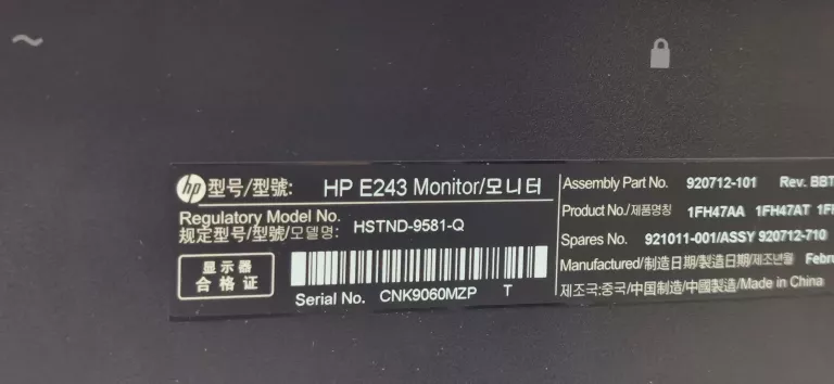 MONITOR HP E243