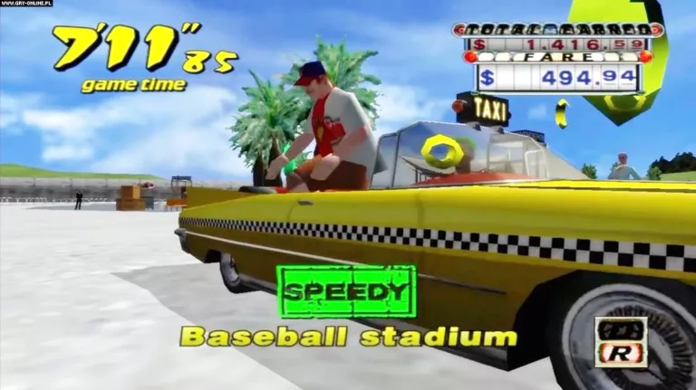 GRA NA PLAYS TATION 2 CRAZY TAXI