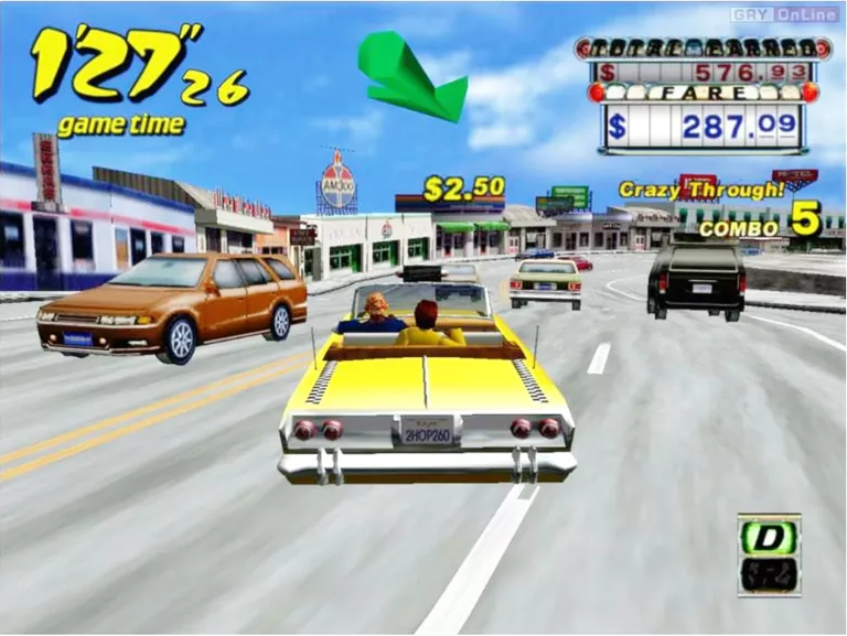 GRA NA PLAYS TATION 2 CRAZY TAXI