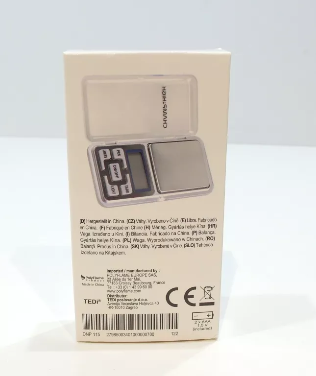 WAGA JUBILERSKA RETOO E056 200/0,01G SREBRNA