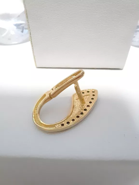 OKAZJA!!! NIETYPOWY ZŁOTE KOLCZYKI 14K 3,43
