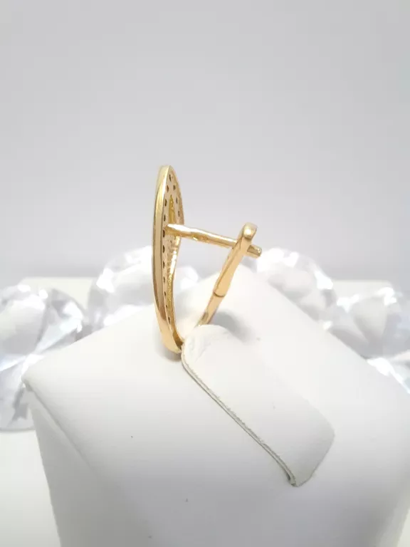 OKAZJA!!! NIETYPOWY ZŁOTE KOLCZYKI 14K 3,43