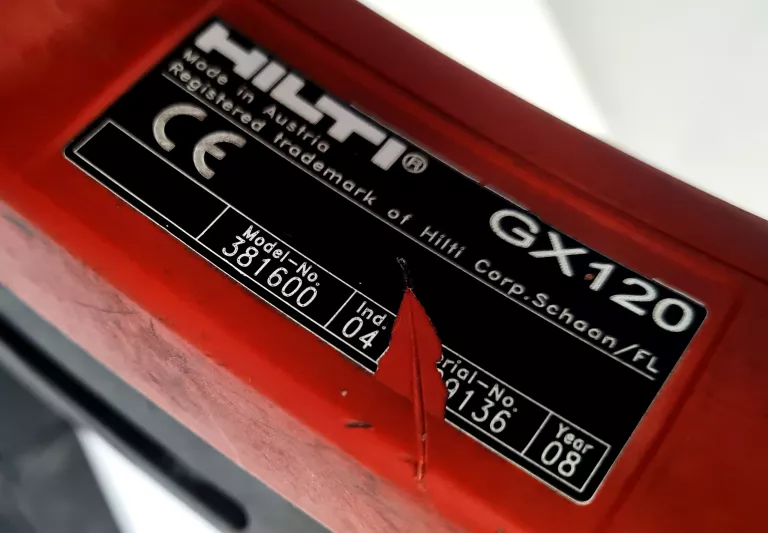 HILTI GX-120 GM42 OSADZAK GAZOWY OPIS!