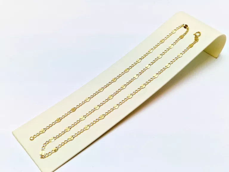 ZŁOTY PIĘKNY ŁAŃCUSZEK [585, 4,65G,55CM]