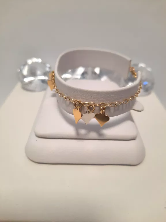 ZŁOTA BRANSOLETKA Z SERDUSZKAMI 14K 2,92G