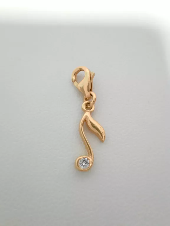 ZŁOTA ZAWIESZKA NUTKA 14K 0,77G