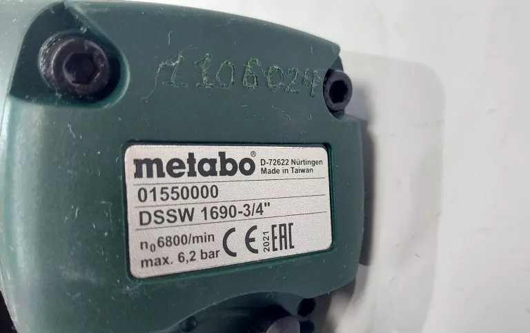 UDAROWY KLUCZ PNEUMATYCZY METABO DSSW 1690-3/4''