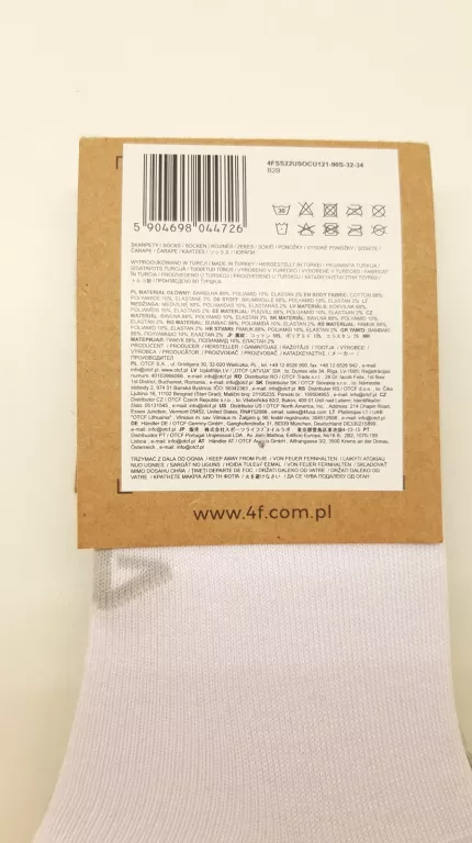 SKARPETY STOPKI 4F ESSENTIAL 3 PARY 32-34 CZARNY