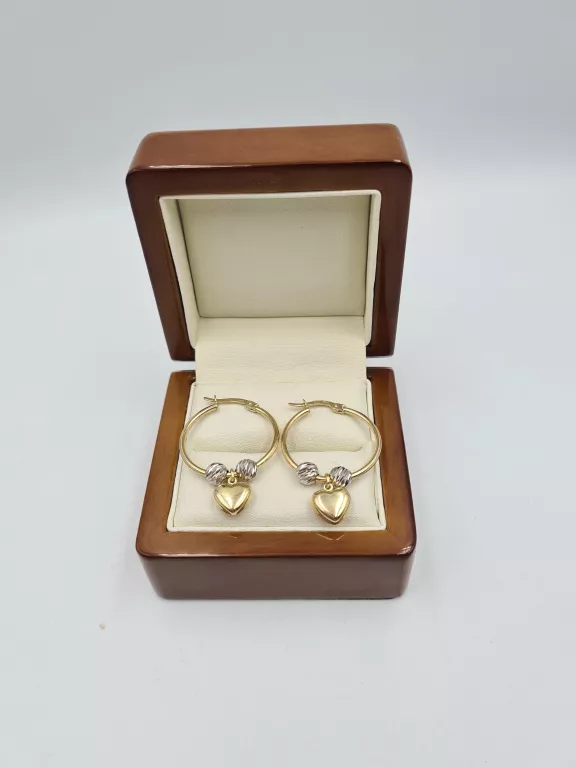 zlote-kolczyki-kola-serca-rodzaj-wyrob-jubilerski