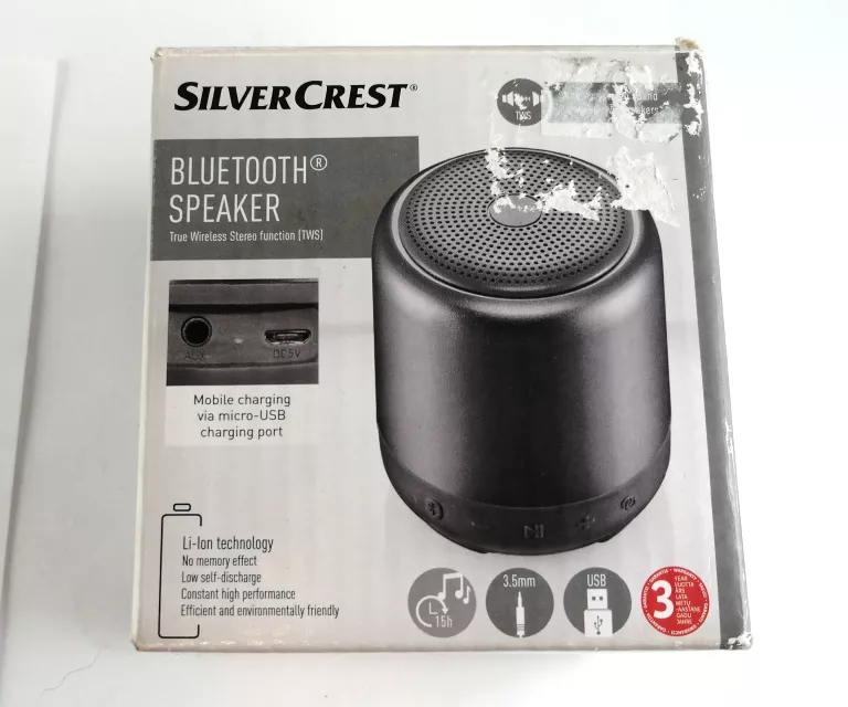 GŁOŚNIK PRZENOŚNY SILVERCREST SBL TW6 A2 CZARNY Głośniki przenośne