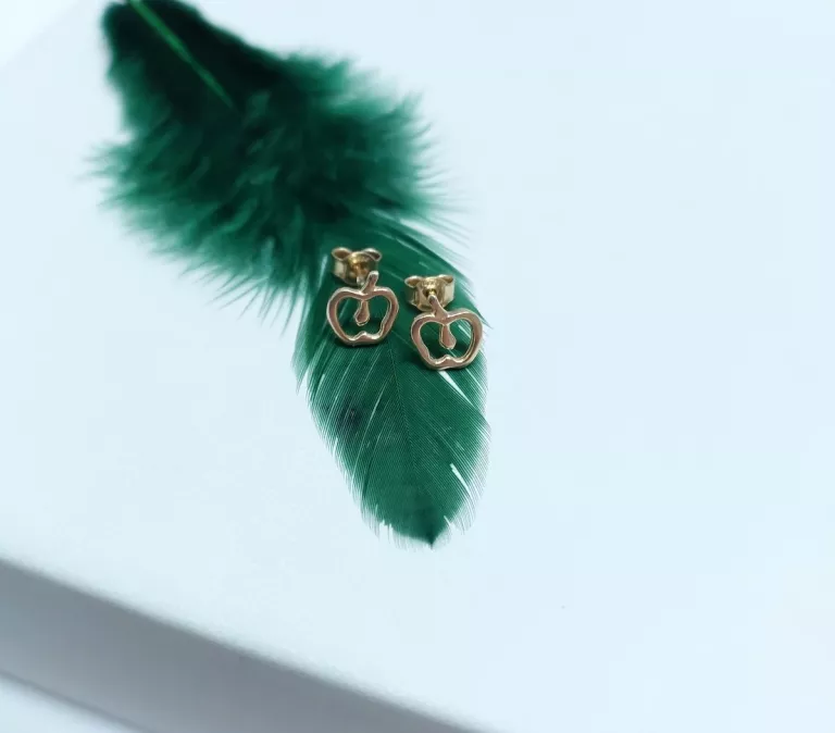 okazja-urocze-zlote-kolczyki-jabluszka-585-rodzaj-zapiecia-2207-4